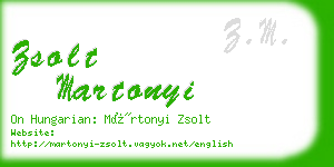 zsolt martonyi business card